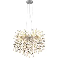 Globo Lampe suspendue Queena gris argenté Ø 60cm