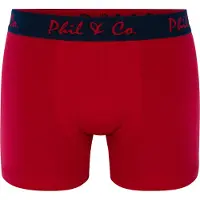 Phil&Co. Boxers bleu marine / rouge