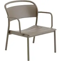Muuto Linear Steel Lounge Armchair Taupe