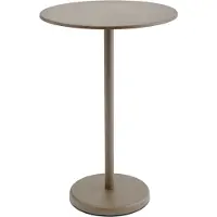 Muuto Linear Steel Café Table Taupe | Ø 70cm - H 105cm