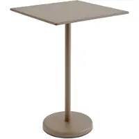 Muuto Linear Steel Café Table Taupe | 70cm x 70cm - H: 105cm