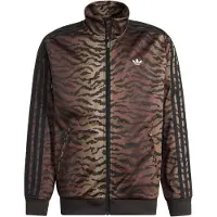 Adidas Veste de survêtement 'Firebird' marron / cappuccino / noir / blanc