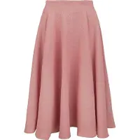 Banned Retro Jupe mi-longue Rockabilly de - Cary Texture Skirt - XS - XXL - pour Femme - rose clair - Taille M