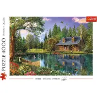 Trefl Puzzle Cabane au bord du lac, 4000 pièces, 136 x 96 cm, 45005