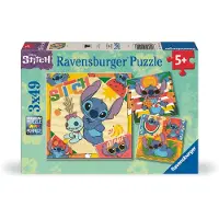 Ravensburger Puzzles 3 x 49 pièces Aloha Disney Stitch