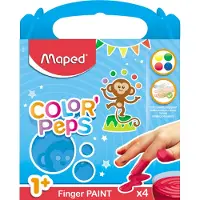 Maped Color Peps Peinture au doigt Lot de 4 (1 an et +)