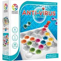 SmartGames Smart Games - Anti-Virus, Puzzle Game with 60 Challenges, 7+ Years, Whie, Multicolore.