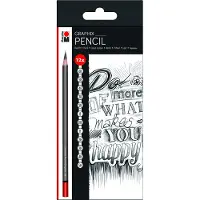 Marabu Crayon Graphix Set 12 pièces (4h, 6B, 12x)