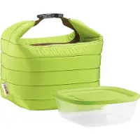 Guzzini Sac Isotherme Vert Avec Boîte Hermétique 22 X 18 X 22 Cm