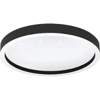 Eglo 900411 MONTEMORELOS-Z LED Plafonnier 17,8W Ø420mm noir blanc couleur de lumière réglable dimmable