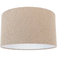 QAZQA Abat-jour en tissu beige avec tissu nounours 35/35/20