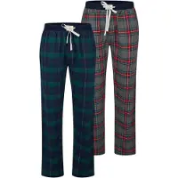 Happy Shorts Pantalon de pyjama 'Christmas' bleu marine / gris / vert / rouge