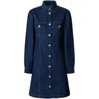Pepe Jeans Robe Courte à Manches Longues Sunny