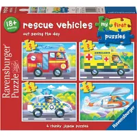 Ravensburger Mon premier puzzle : Véhicules de sauvetage 4en1 (2,3,4,5 pièces)