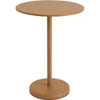 Muuto Linear Steel Café Table Burnt Orange | Ø 70cm - H 95cm