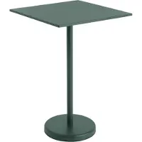 Muuto Linear Steel Café Table Dark Green | 70cm x 70cm - H: 105cm