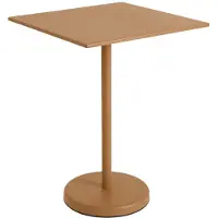 Muuto Linear Steel Café Table Burnt Orange | 70cm x 70cm - H: 95cm