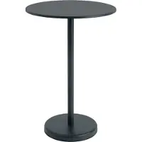 Muuto Linear Steel Café Table Anthracite Black | Ø 70cm - H 105cm