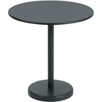 Muuto Linear Steel Café Table Anthracite Black | Ø 70cm - H 73cm