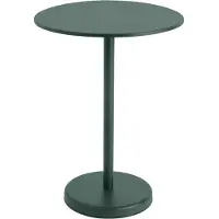 Muuto Linear Steel Café Table Dark Green | Ø 70cm - H 95cm