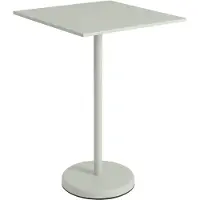 Muuto Linear Steel Café Table Grey | 70cm x 70cm - H: 105cm