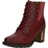 Mustang Veterschoenen Hak Veterschoenen Hak - Rood - Maat 41