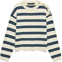 Vero Moda Pull-over 'VMGOLD' beige / bleu