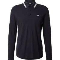 BOSS Polo à manches longues en piqué de coton