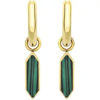 Breil Boucles d'oreilles or / vert