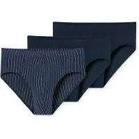 Schiesser Slip '95/5' bleu / bleu foncé / blanc