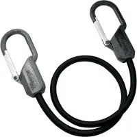 Master Lock Tendeur Clip Hook 80 cm x 9 mm, Mousqueton, Noir, 1 pièce(s), Métal, Vélo, camping, Déménagement, Moto, 0,8 m
