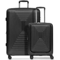 Redolz trolley pour ordinateur portable Essentials 14 Trolley Set 2 pièces ( S Exp. Front Pocket ) Black Metallic noir 54cm