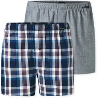 Schiesser Boxers bleu / gris
