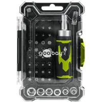 Goobay 77842 Jeu de tournevis avec jeu d'embouts 43 pièces - Jeu d'outils pour les travaux de vissage, de montage et de bricolage