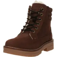Mustang Bottines à lacets brun foncé