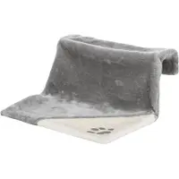 Trixie Lit radiateur, peluche, 45 × 24 × 31 cm, gris/gris clair (Chat)