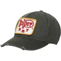 Superdry Casquette vert foncé / rouge / blanc