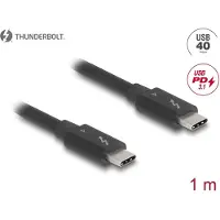 DeLOCK Thunderbolt 4 Kabel 40 Gbps PD 3.1 240 W 1 m schwarz