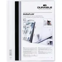 Durable Chemise transparente de présentation extralarge DURAPLUS , film en PCV dur, 25 p., blanc
