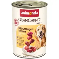 Animonda GranCarno Gran Carno Adult with Poultry hearts - avec cœurs de volaille pour chiens adultes 12x400 g