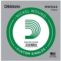 D'Addario Corde Au Détail D'addario Nw044 - Guitare Électrique - Filet Rond 44