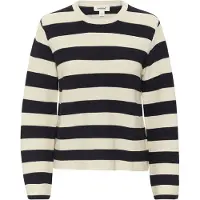 Soaked in luxury Pull-over 'Lidya' crème / bleu marine
