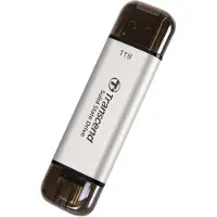 Transcend SSD portable ESD310S USB-C 1 To (R1050/W950) Argent