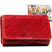 Rovicky Portefeuille en cuir pour femme Dëlirim rouge Taille unique