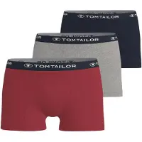 Tom Tailor Boxers bleu foncé / gris chiné / rouge / blanc