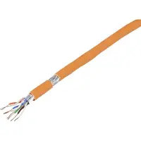 TRU COMPONENTS TC-8456100 Netzwerkkabel CAT 7a S/FTP 4 x 2 x 0.26 mm² Orange 50 (S/FTP, CAT7a, 50 m)