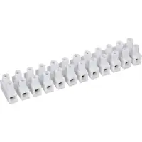TRU COMPONENTS Bornier domino flexible : 0,5-1,5 mm² rigide : 0,5-1,5 mm² nombre de pôles : 12 523702 10 pièces blanc