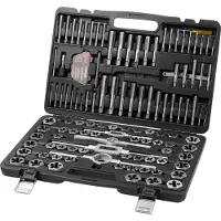 Vevor Coffret Tarauds et Filières - - Kit de Taraudage et Filetage 116PCS Métrique et SAE
