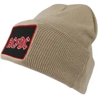 AC/DC Bonnet de - Amplified Collection - Patch Beanie - pour Unisexe - kaki - Taille Standard