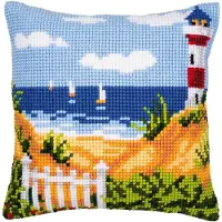 Vervaco Kit de point de croix Coussin Seascape